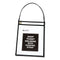 1-pocket Shop Ticket Holder W/setrap, Black Stitching, 75-sheet, 9 X 12, 15/box