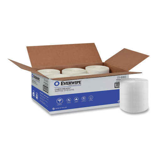 Chem-ready Dry Wipes, 10 X 12, 90/box, 6 Boxes/carton