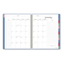 Harmony Weekly/monthly Poly Planner, 11 X 9.38, Blue Cover, 13-month (jan To Jan): 2024 To 2025