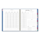 Harmony Weekly/monthly Poly Planner, 11 X 9.38, Blue Cover, 13-month (jan To Jan): 2024 To 2025