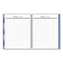 Harmony Weekly/monthly Poly Planner, 11 X 9.38, Blue Cover, 13-month (jan To Jan): 2024 To 2025