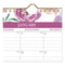 Badge Floral Wall Calendar, Floral Artwork, 15 X 12, White/multicolor Sheets, 12-month (jan To Dec): 2024