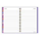 Badge Geo Weekly/monthly Planner, 8.5 X 6.38, Purple/white/gold Cover, 13-month (jan To Jan): 2024 To 2025