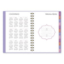 Badge Geo Weekly/monthly Planner, 8.5 X 6.38, Purple/white/gold Cover, 13-month (jan To Jan): 2024 To 2025