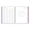 Badge Geo Weekly/monthly Planner, Geometric Artwork, 11 X 9.25, Purple/white/gold Cover, 13-month (jan To Jan): 2024 To 2025