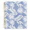 Elena Weekly/monthly Planner, Palm Leaves Artwork, 11 X 9.25, Blue/white Cover, 12-month (jan To Dec): 2024