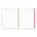 Thicket Weekly/monthly Planner, Floral Artwork, 11 X 9.25, Gray/rose/peach Cover, 12-month (jan To Dec): 2024