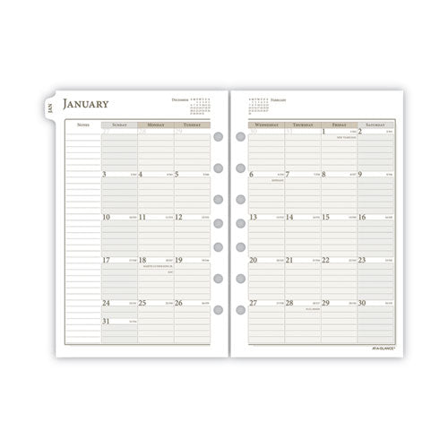 1-page-per-day Planner Refills, 8.5 X 5.5, White Sheets, 12-month (jan To Dec): 2024