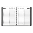 Two-person Group Daily Appointment Book, 11 X 8, Black Cover, 12-month (jan To Dec): 2024