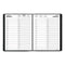 Two-person Group Daily Appointment Book, 11 X 8, Black Cover, 12-month (jan To Dec): 2024