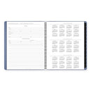 Contemporary Monthly Planner, 11.38 X 9.63, Blue Cover, 12-month (jan To Dec): 2024