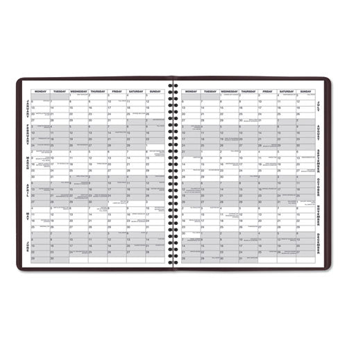 Monthly Planner, 11 X 9, Winestone Cover, 15-month (jan To Mar): 2024 To 2025