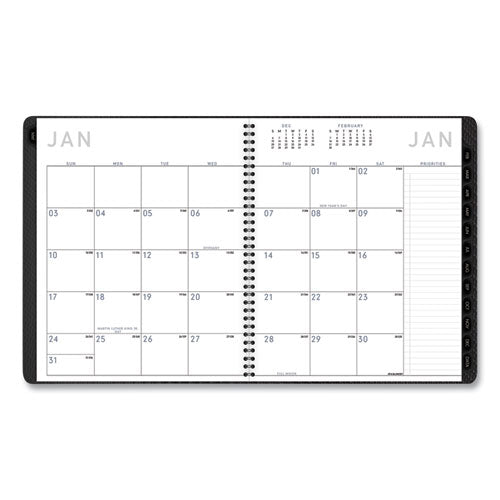 Contemporary Monthly Planner, Premium Paper, 11 X 9, Graphite Cover, 12-month (jan To Dec): 2024