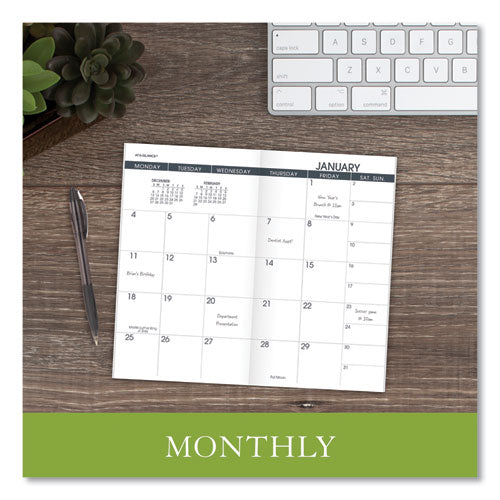 Pocket Size Monthly Planner Refill, 6 X 3.5, White Sheets, 13-month (jan To Jan): 2023 To 2024