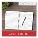 Executive Weekly/monthly Planner Refill With 15-minute Appointments, 11 X 8.25, White Sheets, 12-month (jan To Dec): 2024