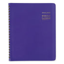 Contemporary Weekly/monthly Planner, 11.38 X 9, Purple Cover, 12-month (jan To Dec): 2024