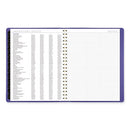 Contemporary Weekly/monthly Planner, 11.38 X 9, Purple Cover, 12-month (jan To Dec): 2024