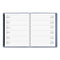 Contemporary Weekly/monthly Planner, 11.38 X 9, Slate Blue Cover, 12-month (jan To Dec): 2024