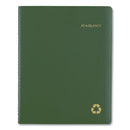 Recycled Weekly Vertical-column Format Appointment Book, 11 X 8.25, Green Cover, 12-month (jan To Dec): 2024