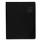 Contemporary Weekly/monthly Planner, Vertical-column Format, 11 X 8.25, Black Cover, 12-month (jan To Dec): 2024