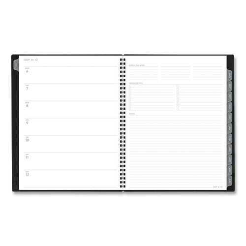 Elevation Academic Weekly/monthly Planner, 11 X 8.5, Black Cover, 12-month (july To June): 2023 To 2024