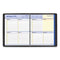 Quicknotes Weekly Block Format Appointment Book, 10 X 8, Black Cover, 12-month (jan To Dec): 2024