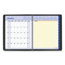 Quicknotes Weekly Block Format Appointment Book, 10 X 8, Black Cover, 12-month (jan To Dec): 2024