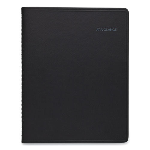 Quicknotes Monthly Planner, 11 X 8.25, Black Cover, 12-month (jan To Dec): 2024