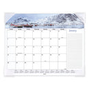 Seascape Panoramic Desk Pad, Seascape Panoramic Photography, 22 X 17, White Sheets, Clear Corners, 12-month (jan-dec): 2024