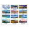 Seascape Panoramic Desk Pad, Seascape Panoramic Photography, 22 X 17, White Sheets, Clear Corners, 12-month (jan-dec): 2024