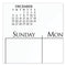 Business Monthly Wall Calendar, 15 X 12, White/black Sheets, 12-month (jan To Dec): 2024