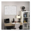 Wallmates Self-adhesive Dry Erase Yearly Planning Surfaces, 24 X 18, White/gray/orange Sheets, 12-month (jan To Dec): 2024