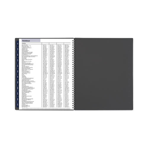Dayminder Academic Monthly Desktop Planner, Twin-wire Binding, 11 X 8.5, Charcoal Cover, 12-month (july To June): 2023-2024