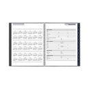Dayminder Academic Monthly Desktop Planner, Twin-wire Binding, 11 X 8.5, Charcoal Cover, 12-month (july To June): 2023-2024