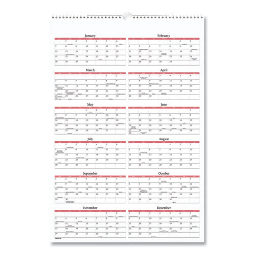 Scenic Monthly Wall Calendar, Scenic Landscape Photography, 15.5 X 22.75, White/multicolor Sheets, 12-month (jan-dec): 2024