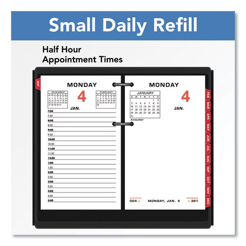 Two-color Desk Calendar Refill, 3.5 X 6, White Sheets, 12-month (jan To Dec): 2024