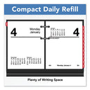 Compact Desk Calendar Refill, 3 X 3.75, White Sheets, 12-month (jan To Dec): 2024