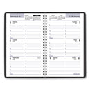 Dayminder Block Format Weekly Appointment Book, 8.5 X 5.5, Black Cover, 12-month (jan To Dec): 2024