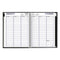 Dayminder Hardcover Weekly Vertical-column Format Appointment Book, 11 X 8, Black Cover, 12-month (jan To Dec): 2024