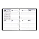 Dayminder Open-schedule Weekly Appointment Book, 8.75 X 7, Black Cover, 12-month (jan To Dec): 2024