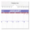 Monthly Wall Calendar With Ruled Daily Blocks, 8 X 11, White Sheets, 12-month (jan To Dec): 2024