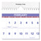 Deluxe Three-month Reference Wall Calendar, Horizontal Orientation, 24 X 12, White Sheets, 15-month (dec-feb): 2023 To 2025