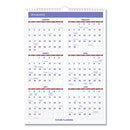 Monthly Wall Calendar With Ruled Daily Blocks, 12 X 17, White Sheets, 12-month (jan To Dec): 2024
