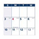 Academic Erasable Reversible Extra Large Wall Calendar, 48 X 32, White/blue/red, 12 Month (july To June): 2023 To 2024