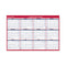 Academic Erasable Reversible Extra Large Wall Calendar, 48 X 32, White/blue/red, 12 Month (july To June): 2023 To 2024