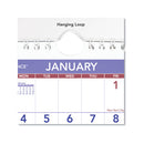 Mini Monthly Wall Calendar With Fold-out Easel, 7 X 8, White Sheets, 12-month (jan To Dec): 2024