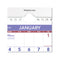 Mini Monthly Wall Calendar With Fold-out Easel, 7 X 8, White Sheets, 12-month (jan To Dec): 2024