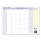 Quicknotes Mini Erasable Wall Planner, 16 X 12, White/blue/yellow Sheets, 12-month (jan To Dec): 2024