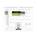Modern Core Wall Calendar, Modern Artwork, 15 X 12, White/black Sheets, 12-month (jan To Dec): 2024