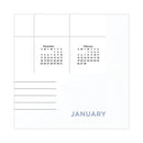 Modern Core Wall Calendar, Modern Artwork, 15 X 12, White/black Sheets, 12-month (jan To Dec): 2024